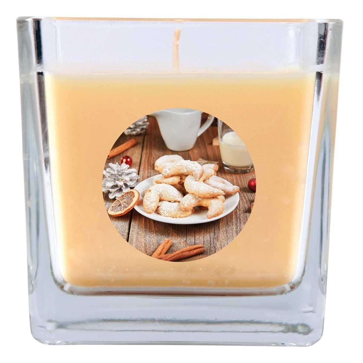 HS Candle Duftkerze (Dekokerze, 1-tlg), Weihnachten - Kerze im Glas, Kerze mit Weihnachts - Motiv, vers. Düfte / Größen