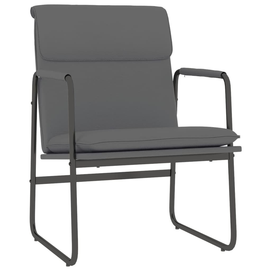 vidaXL Sessel Loungesessel Grau 55x64x80 cm Kunstleder (1-St)