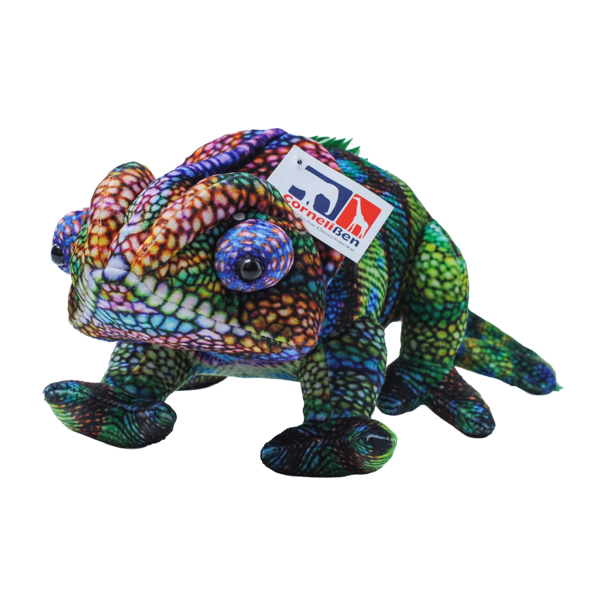 Cornelißen Kuscheltier Cornelissen – Kuscheltier Chamäleon mit Digitaldruck – 35 cm