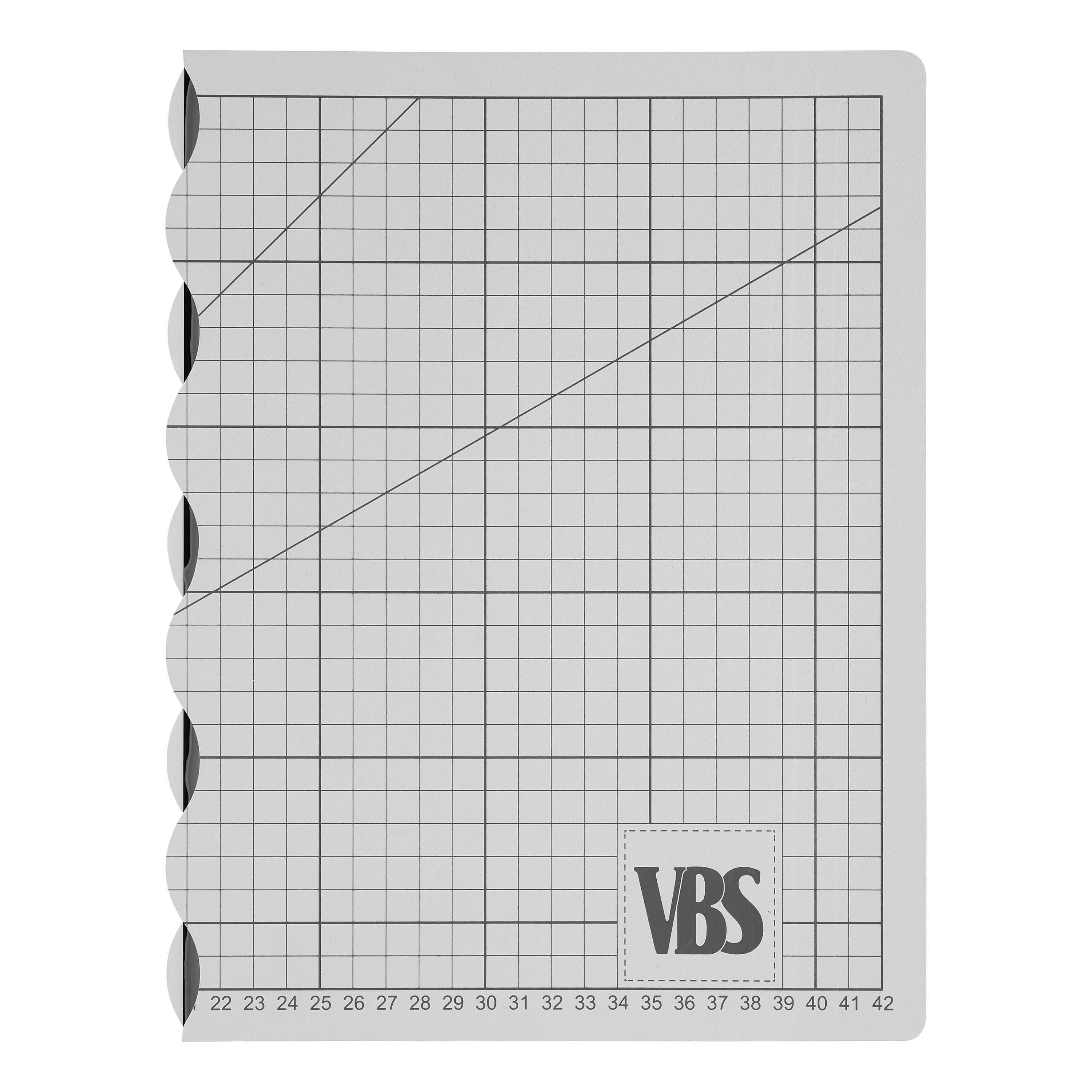 VBS Schneideunterlage Faltbare Schneidematte Cool Grey, Selbstheilend