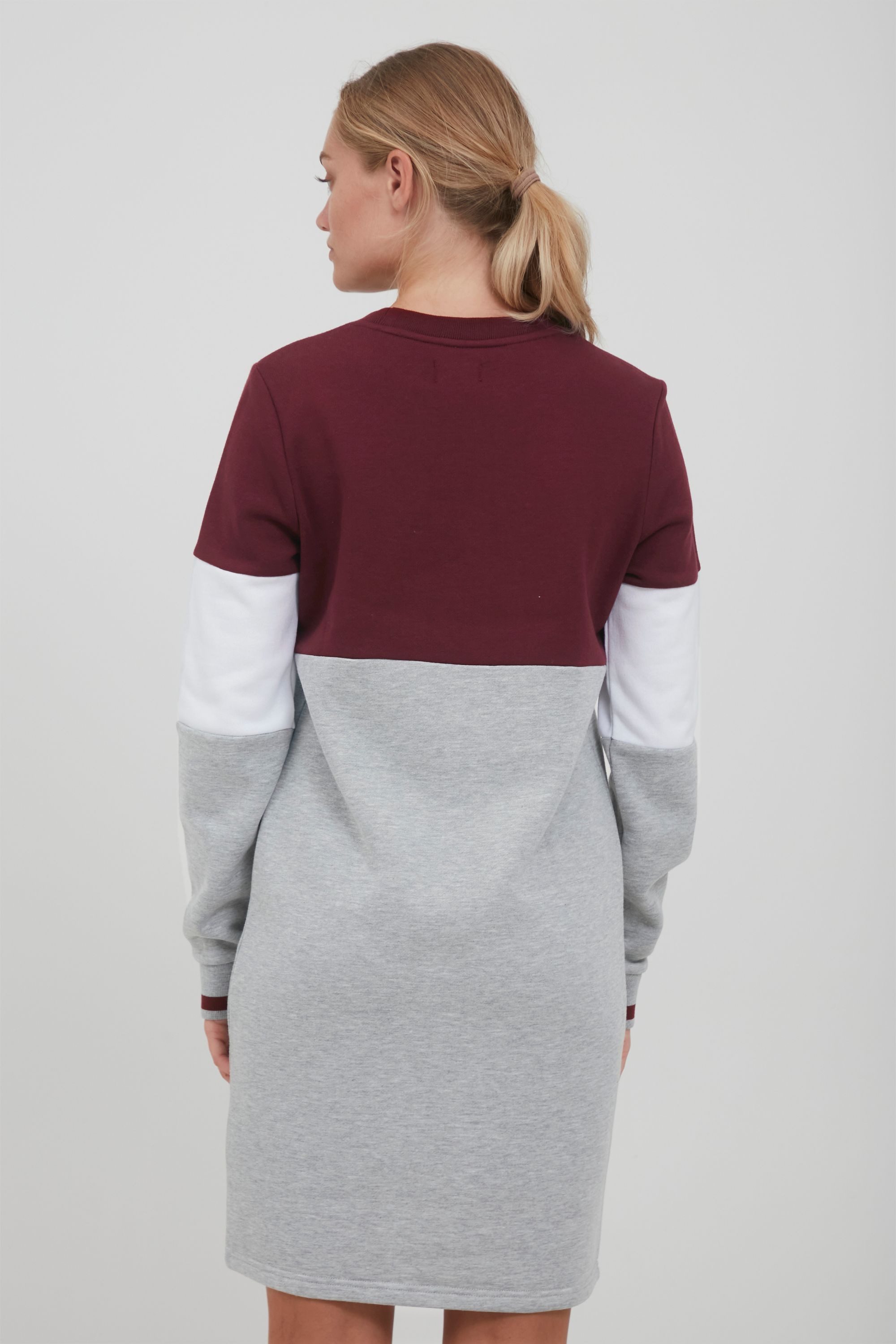 OXMO Sweatkleid OXSweat Sweatkleid in Colourblock-Optik