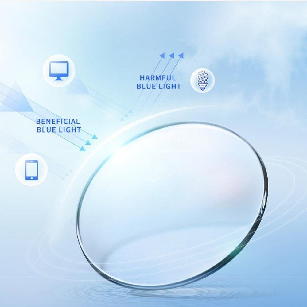 PACIEA Brille Damen Damen Herren Mehrfarbig Blaulichtfilter Oversized Anti-Müdigkeit