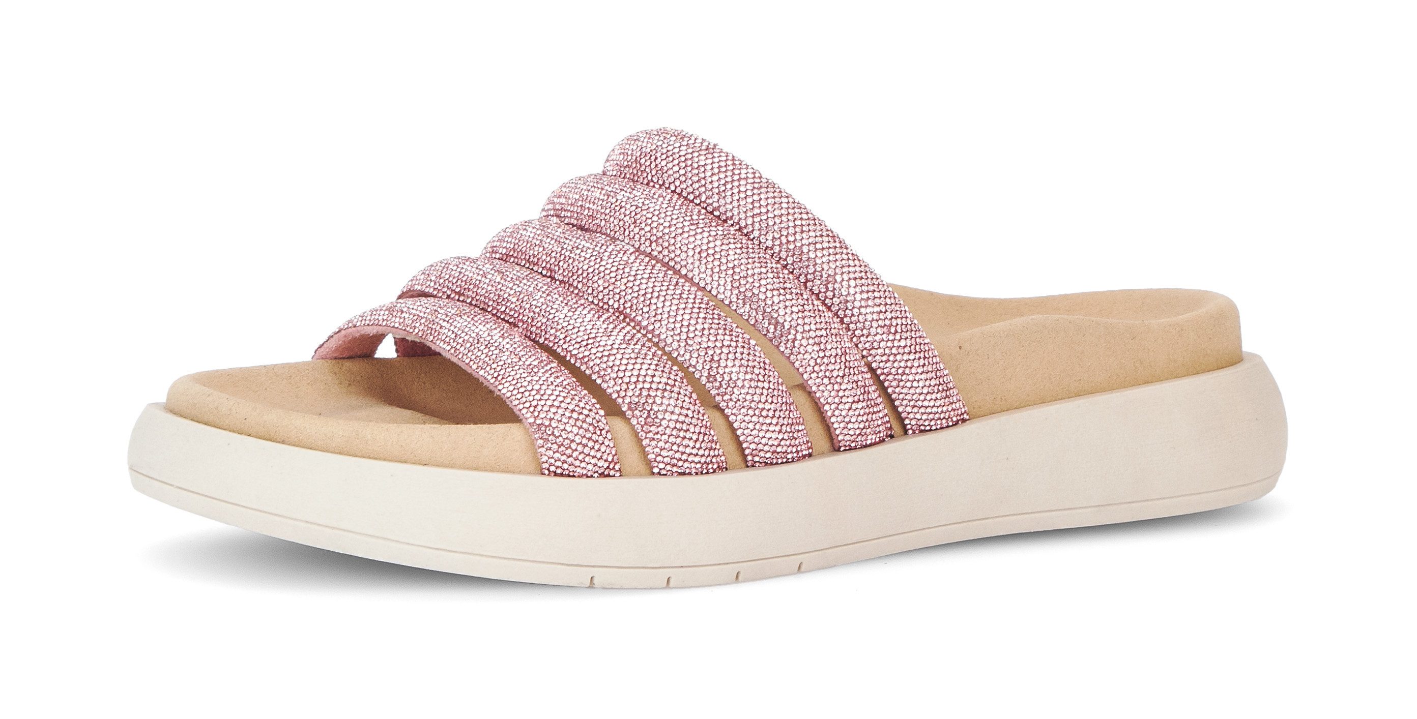 Gabor Pantolette, Plateau, Sommerschuh, Schlappen in funkelnder Optik