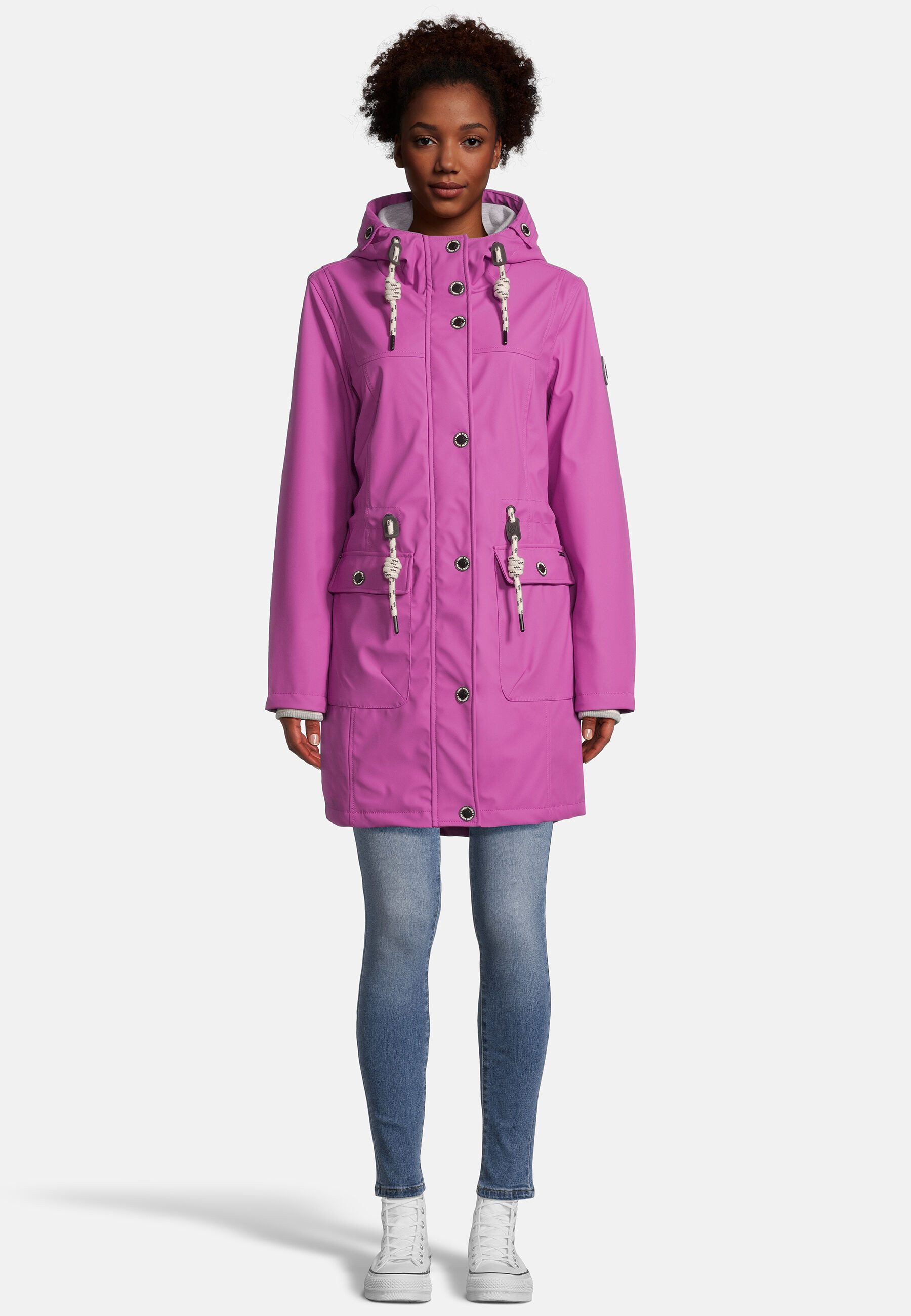 New View Regenjacke Lillie mit weitenregulierbarer Kapuze – Bild 5 von 5