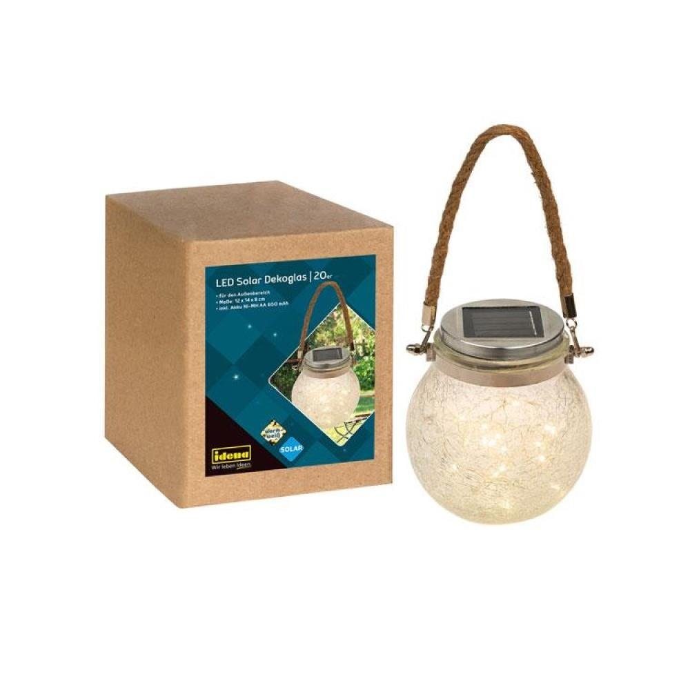 Idena LEDLichterkette Idena 31344 LED Deko Glas mit 20 LED in