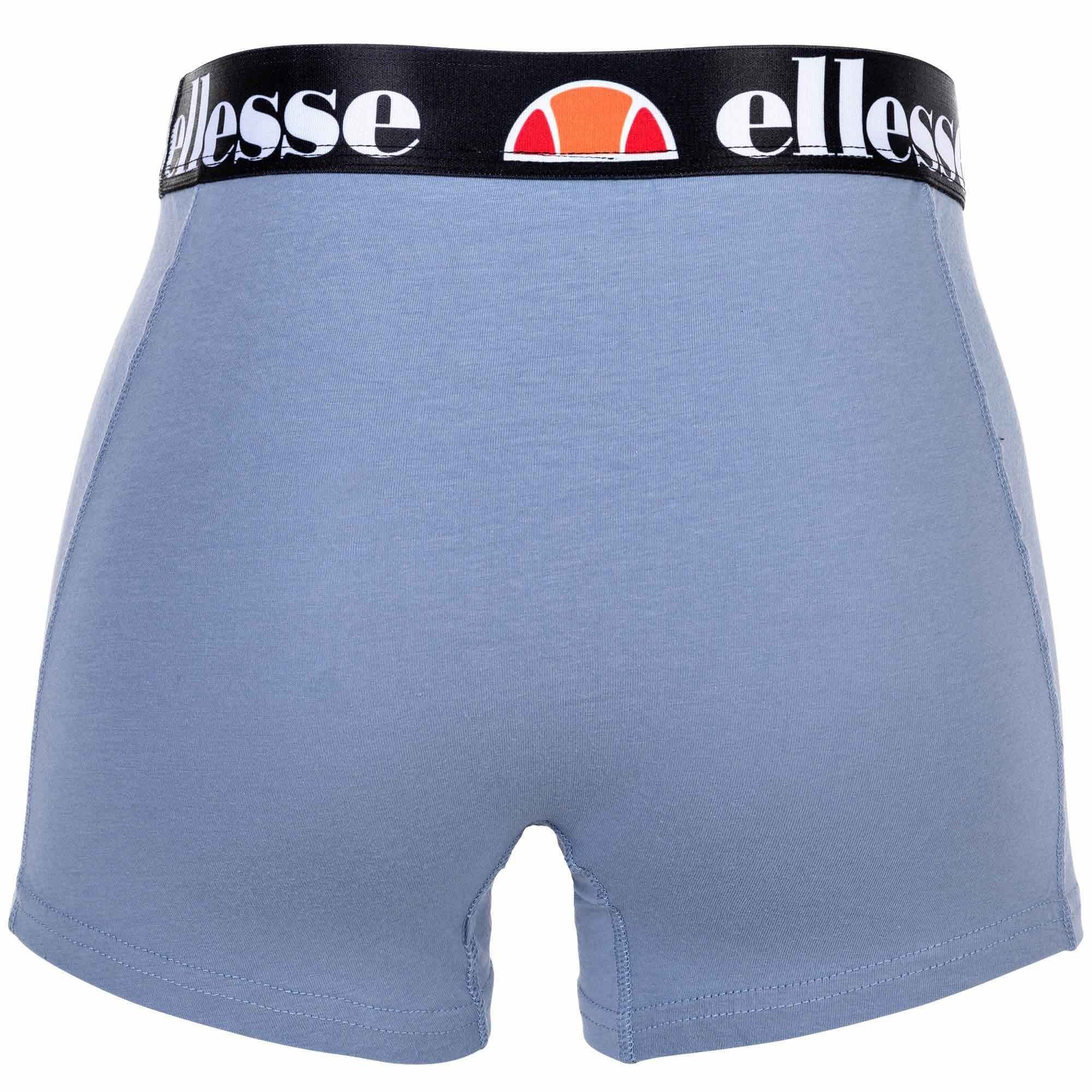 Herren Shorts - Fashion Boxer Pack Ellesse 3er GRILLO, Schwarz/Grün/Blau Boxer