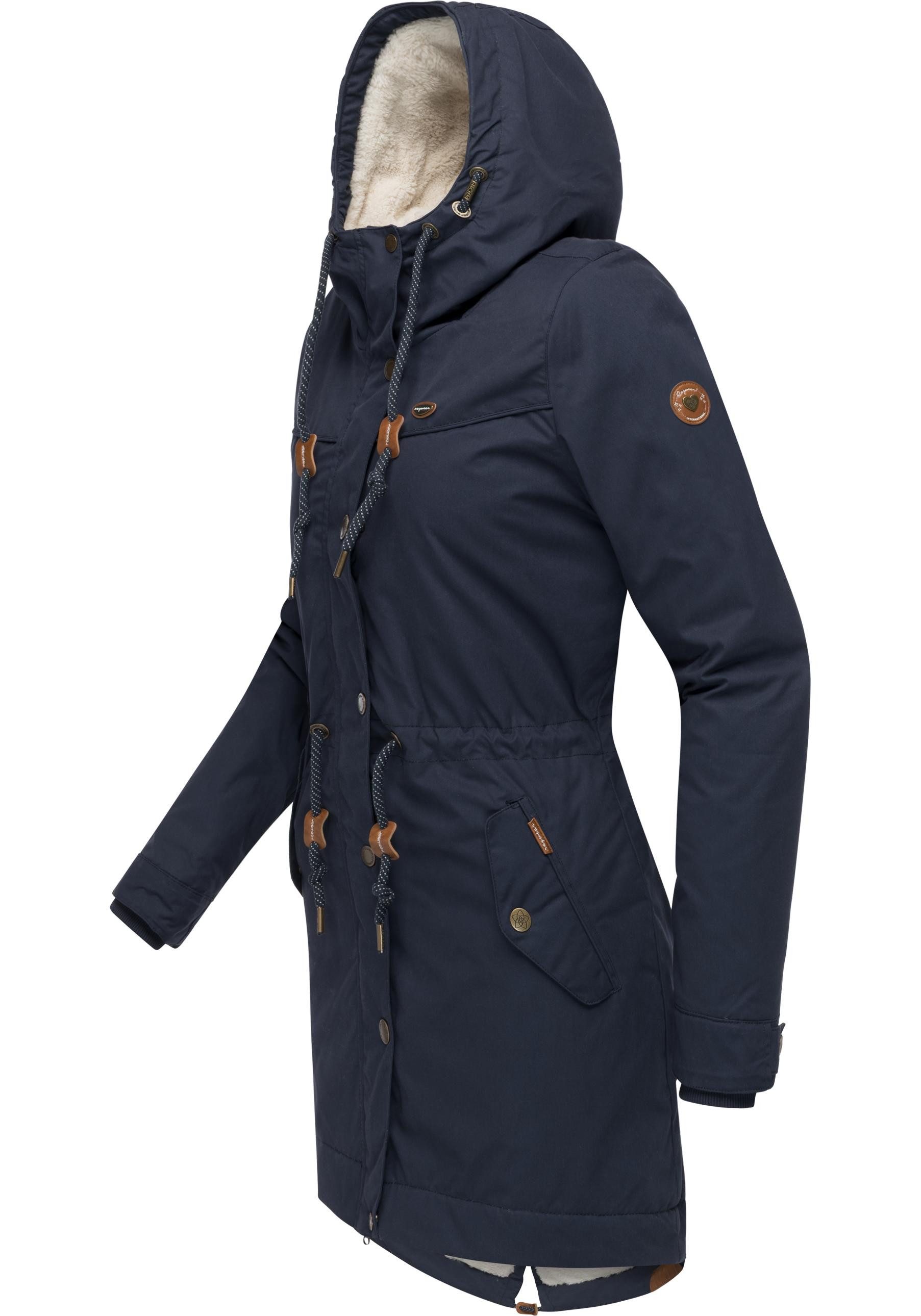 Ragwear Winterjacke YM-Canny stylischer Damen Kurzmantel Parka mit Kapuze günstig online kaufen