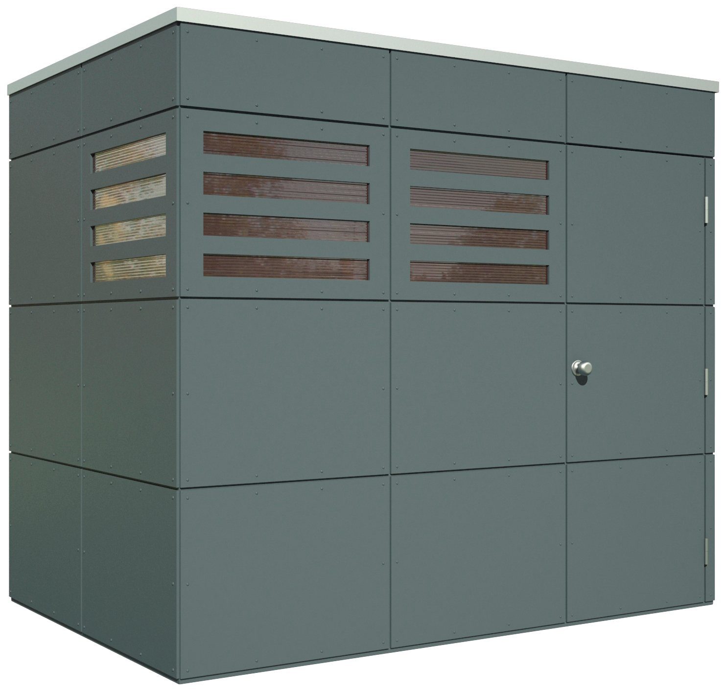 Skanholz Gartenhaus CrossCube Brisbane 2, BxT: 253x169 cm