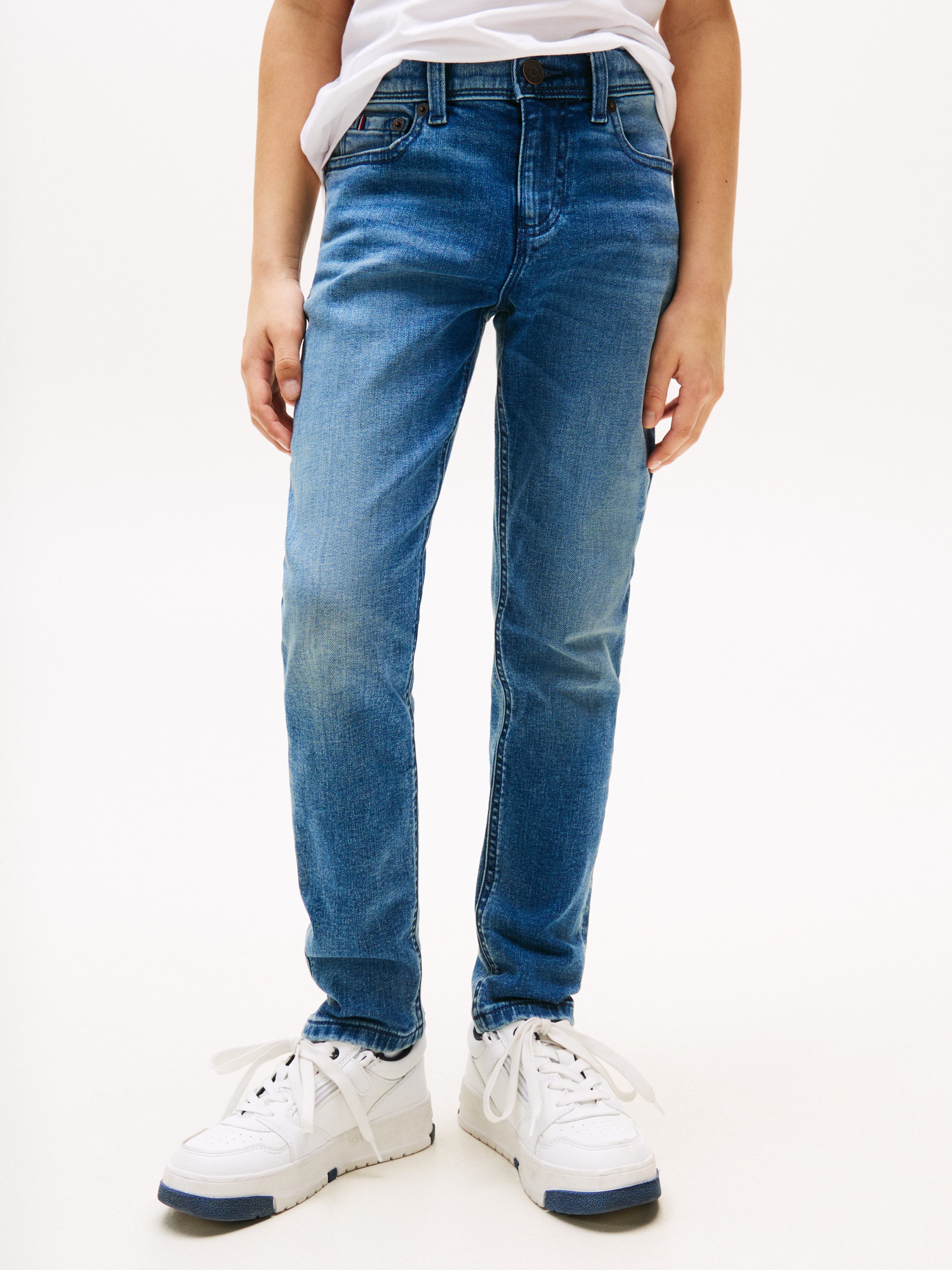 Tommy Hilfiger Slim-fit-Jeans SCANTON VINTAGE DENIM für Kinder bis 16 Jahre, n cooler Waschungi