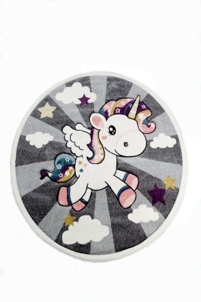 Carpetia Kinderteppich Kinderteppich Babyteppich Mädchen Einhorn Regenbogen günstig online kaufen