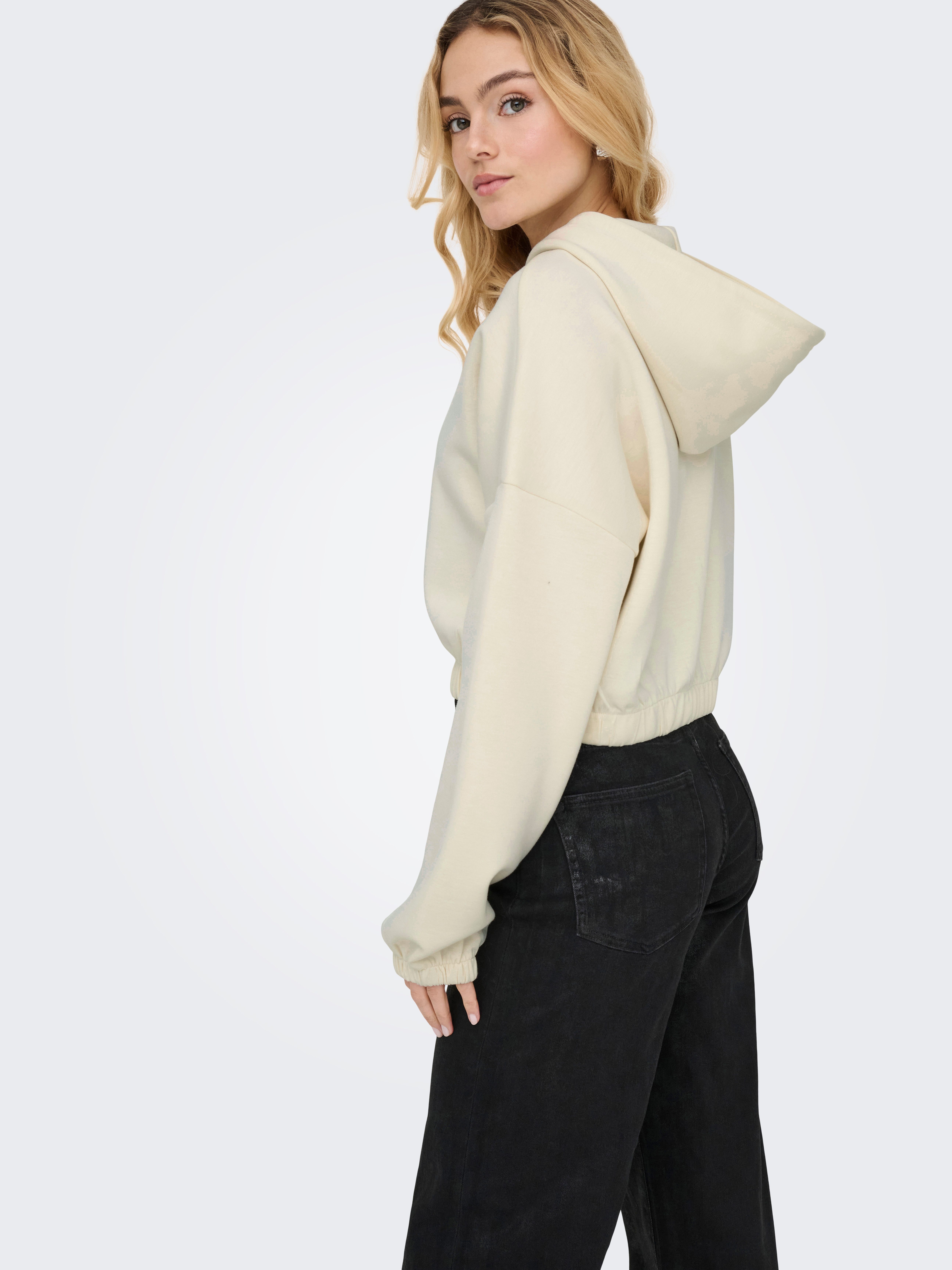 ONLY Kapuzensweatshirt ONLSCARLETT LS ELASTIC ZIP HOOD SWT NOOS