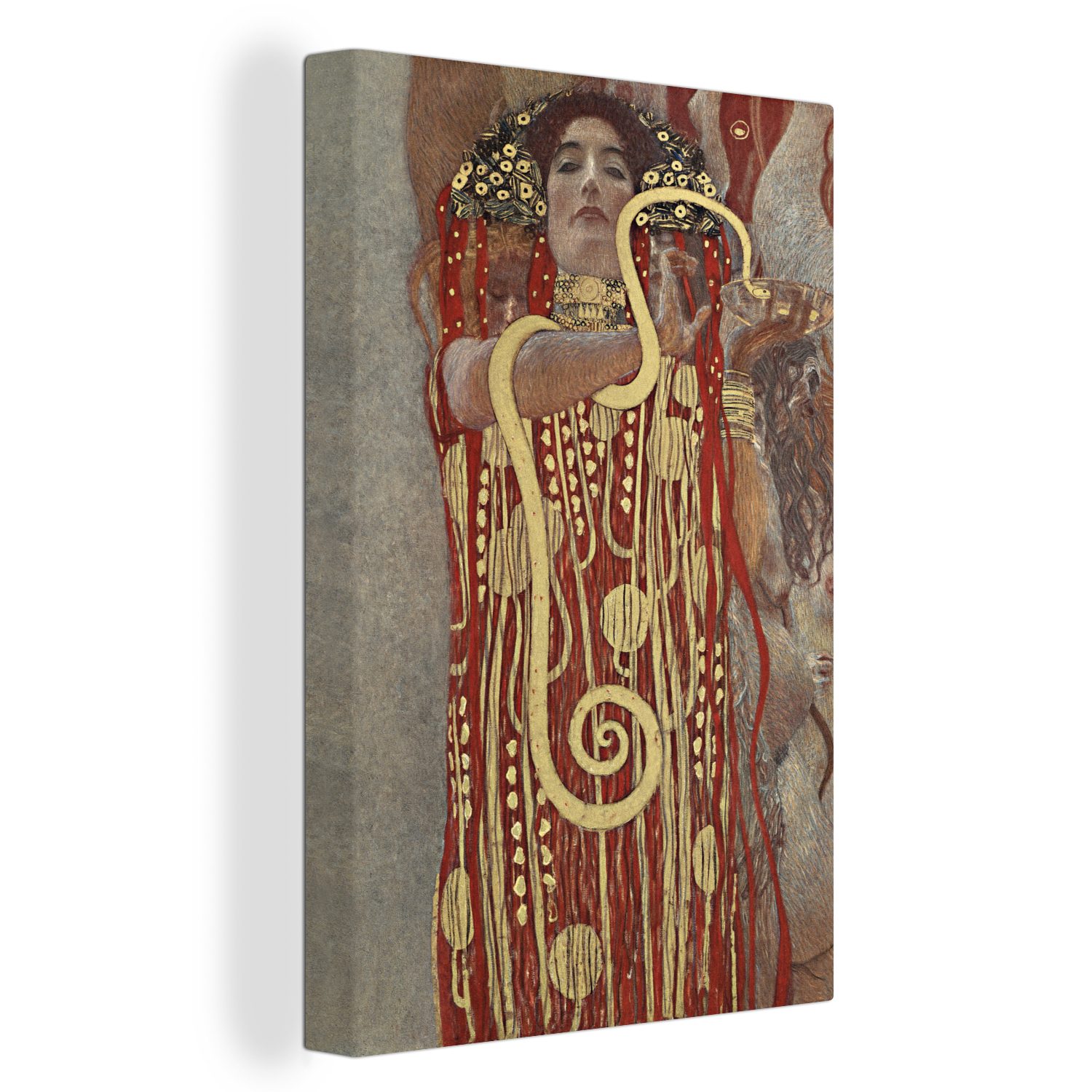 OneMillionCanvasses® Leinwandbild Hygieia - Gustav Klimt, (1 St), Leinwandbild fertig bespannt inkl. Zackenaufhänger, Gemälde, 20x30 cm