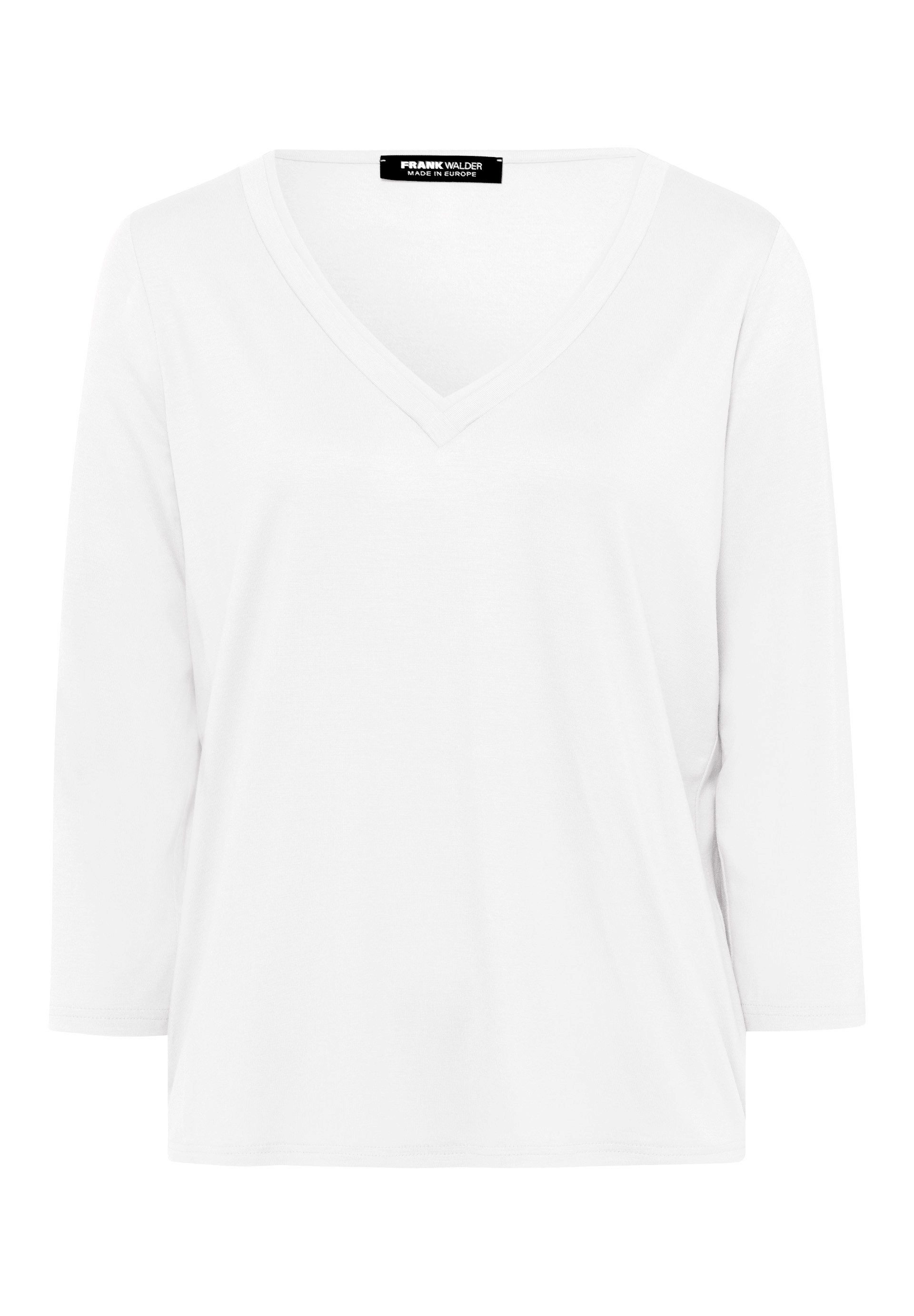 FRANK WALDER Langarmshirt mit V-Ausschnitt günstig online kaufen
