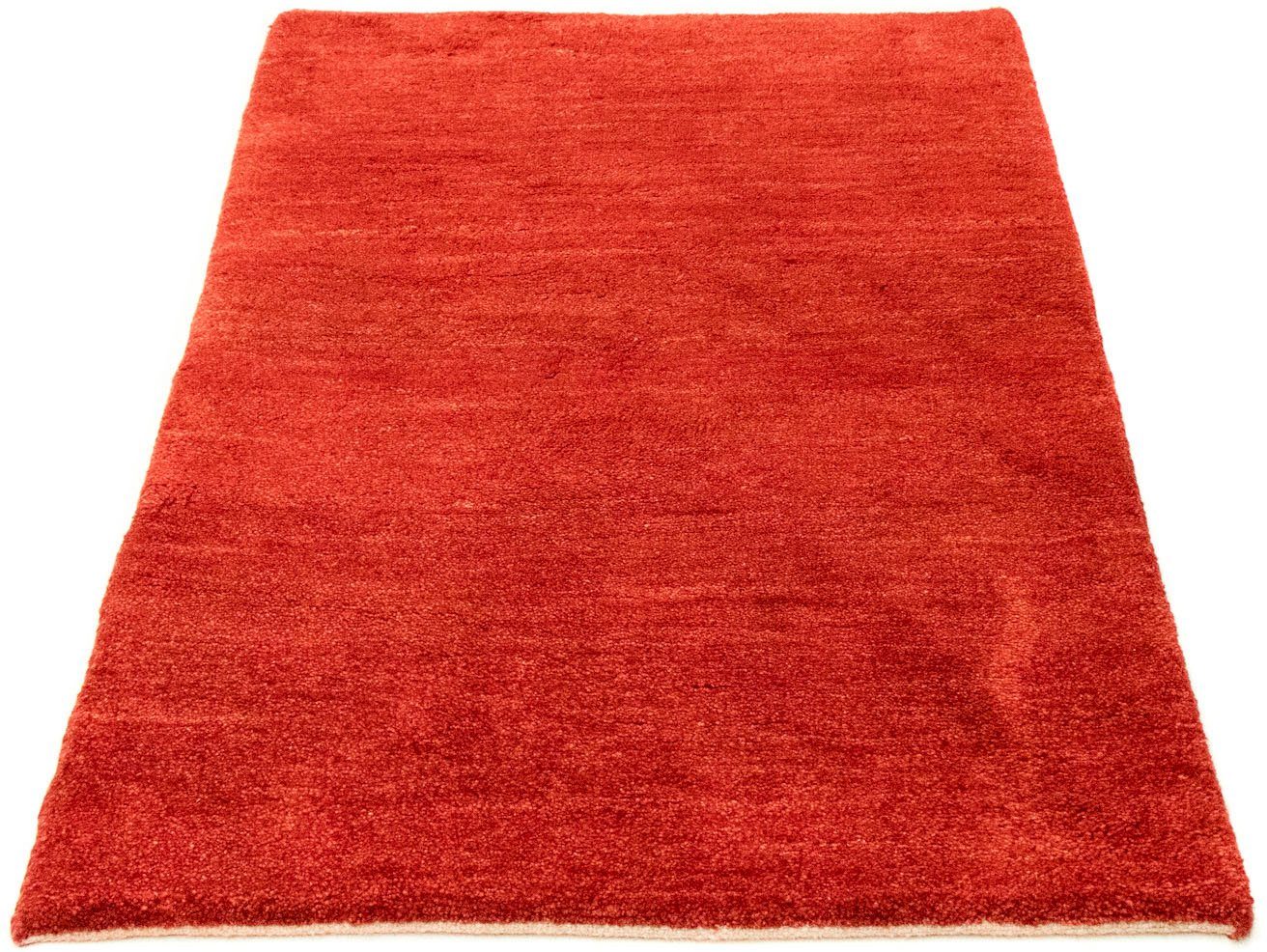 Teppich morgenland, mm, rot, Gabbeh handgeknüpft Wollteppich rechteckig, 18 Höhe: handgeknüpft