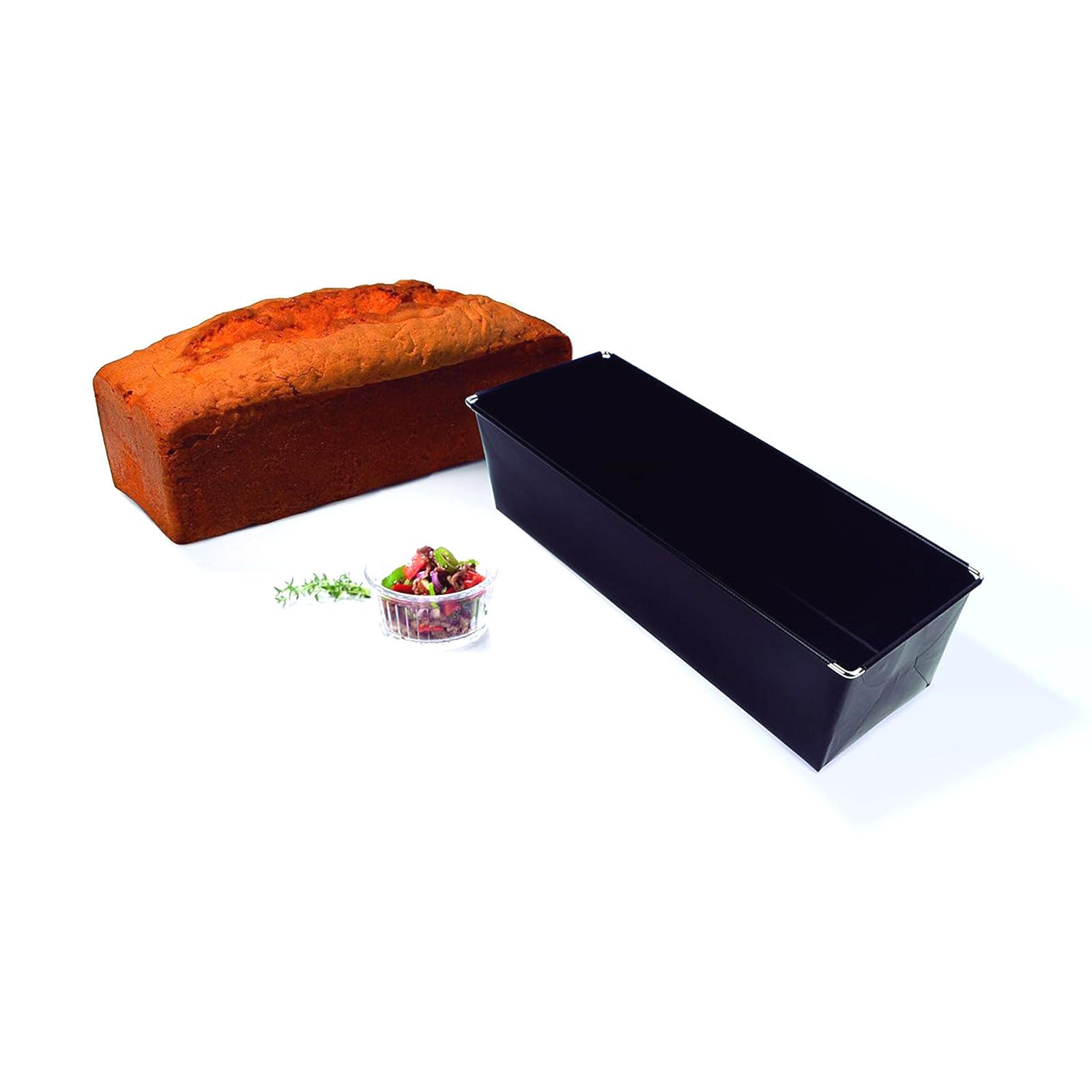 Durandal Backform Flexible Kastenform Rechteckig Kuchen Brot Brotform Kuchenform, (1-tlg), Antihaft 30 × 10,5 × 8 cm bis 260 °C – Bild 4 von 5