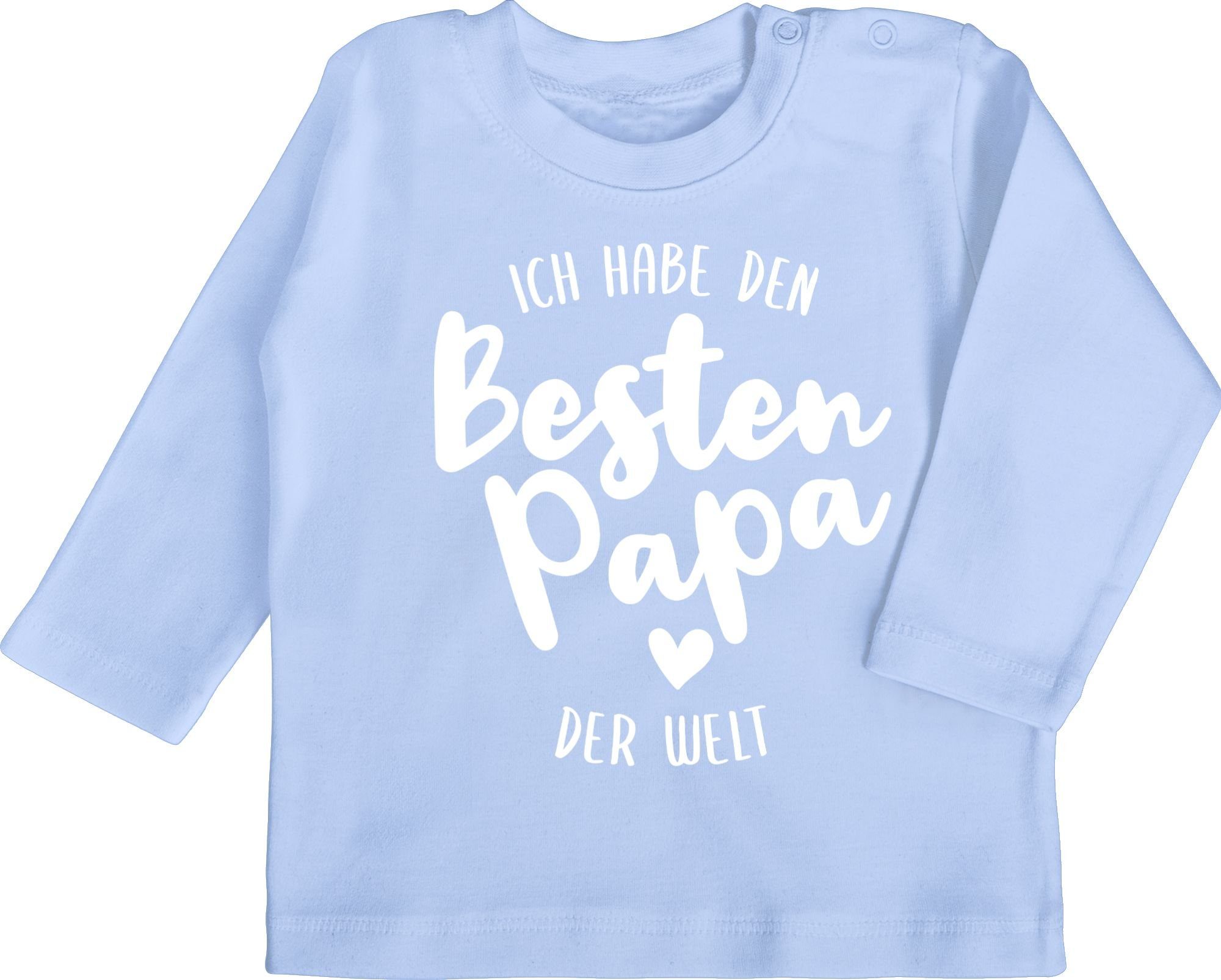 Baby der Geschenk Vatertag den besten Shirtracer Ich Welt 3 Babyblau habe Papa T-Shirt