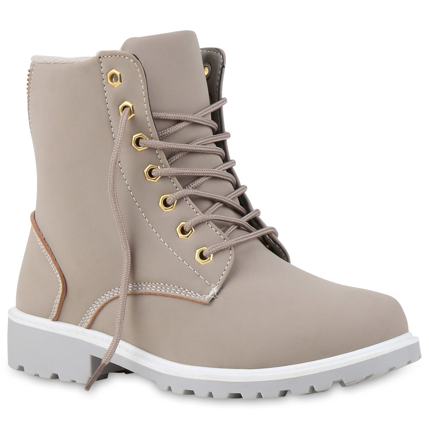 812554 KY 88090-1(BB-1658) Damen Stiefeletten-ebay Winterstiefelette Worker günstig online kaufen