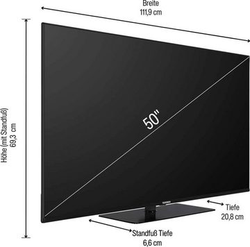 Telefunken D50V950M2CWH LED-Fernseher (126 cm/50 Zoll, 4K Ultra HD, Android TV, Smart-TV, Dolby Atmos,USB-Recording,Google Assistent,Android-TV)