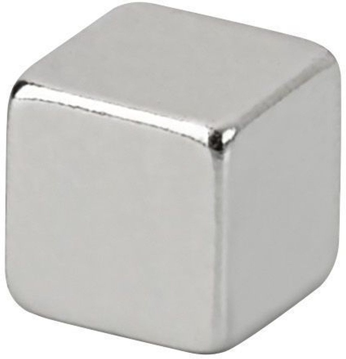 MAUL Magnet Neodym-Würfelmagnet 5x5mm 1100g hellsilber VE=10 Stück