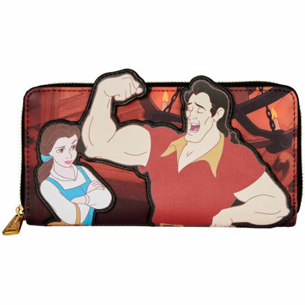 Loungefly Geldbörse Disney Die Schöne und das Biest Schurken Gaston Szene Brieftasche
