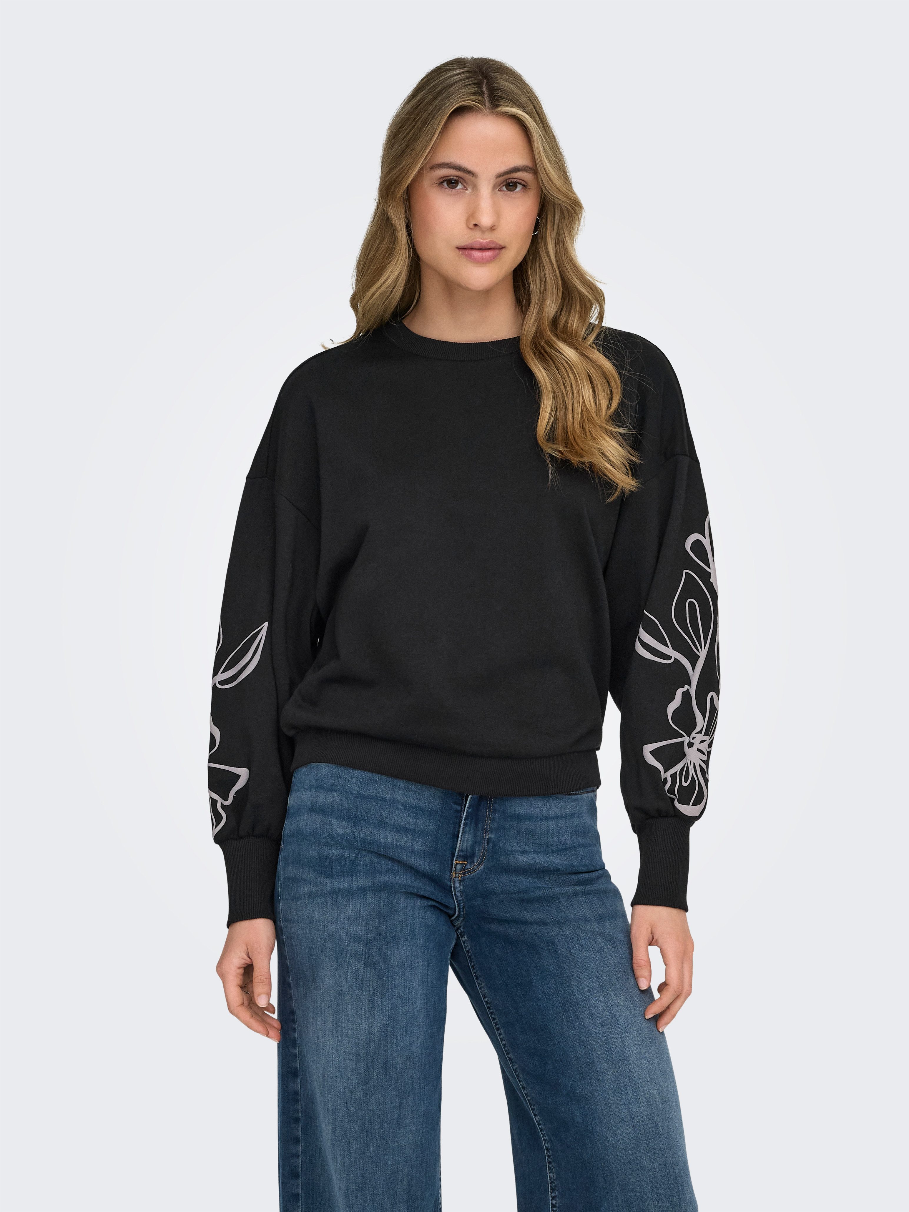 ONLY Sweatshirt ONLBROOKE L/S O-NECK FLOWER SWT