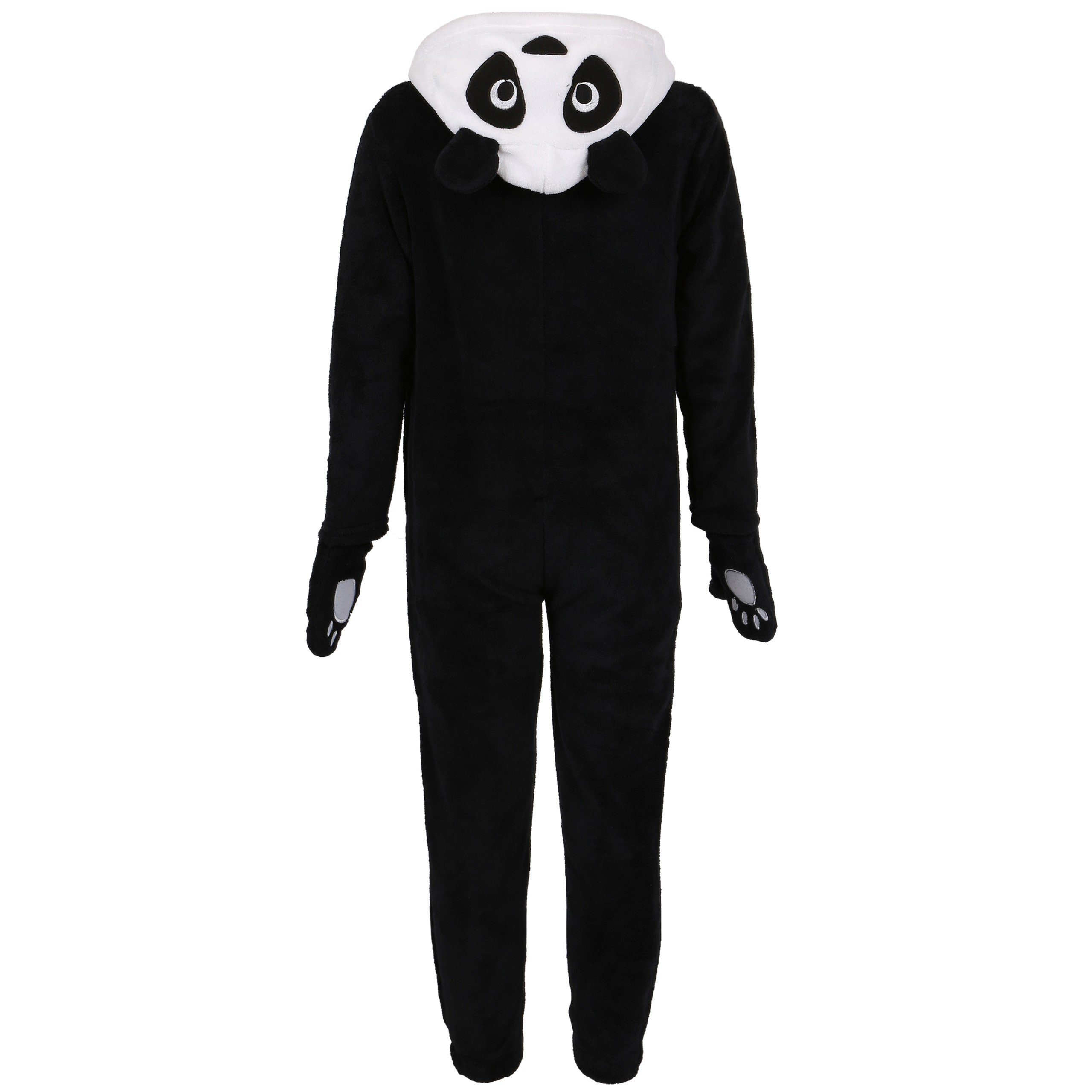 5-6 Einteiler mit Schlafanzug Sarcia.eu Jahre Panda-Fleece-Schlafanzug, Kapuze