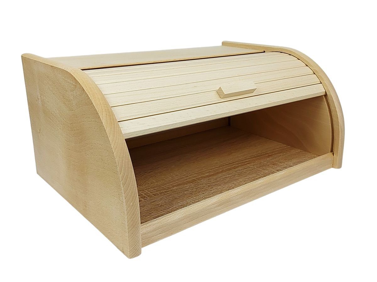 Gravidus Dose »Holz Brotkasten Brotbox Brotkiste Brotaufbewahrungsbox  Brotbehälter Rollklappe« online kaufen | OTTO