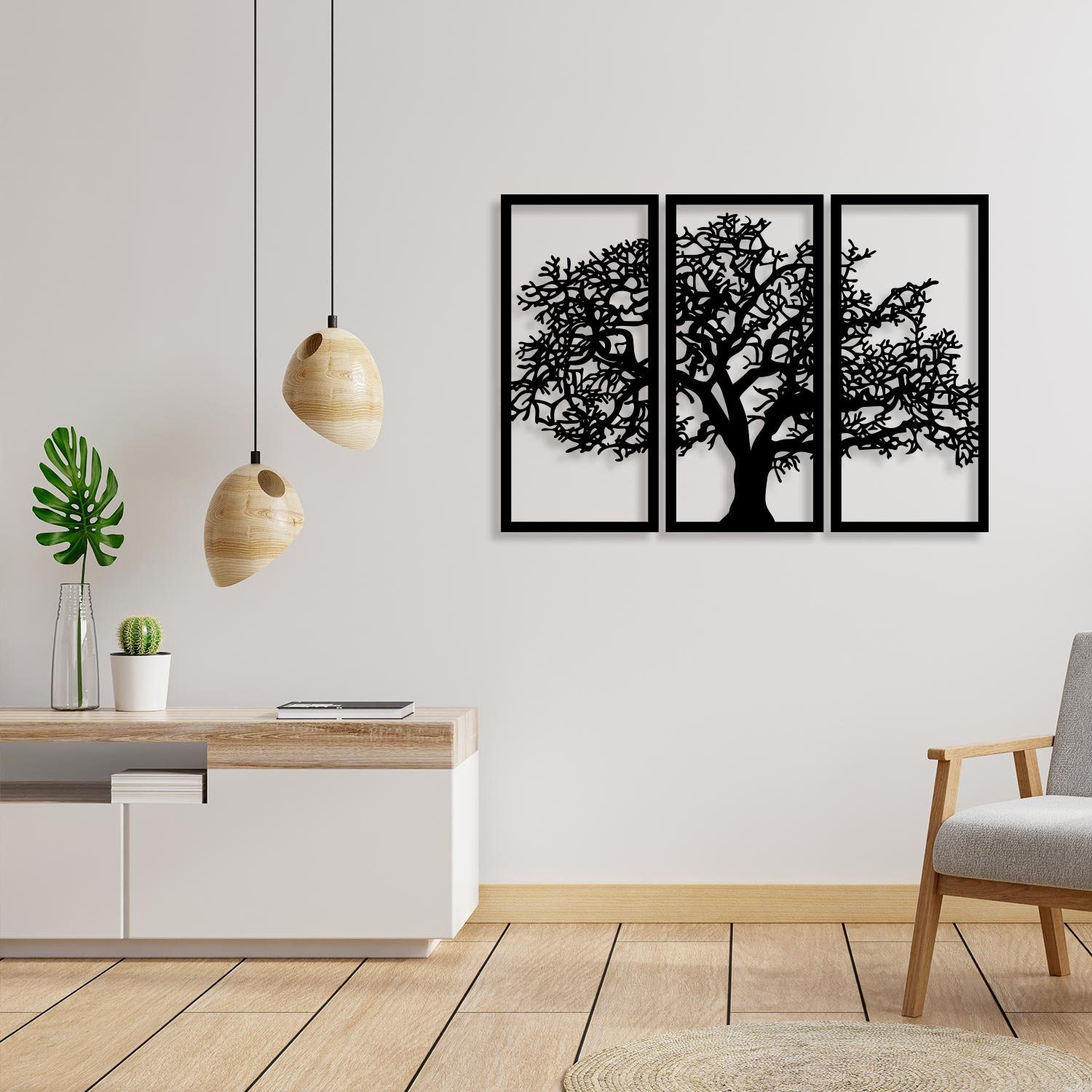 Namofactur Wanddekoobjekt XXL Baum im Rahmen günstig online kaufen