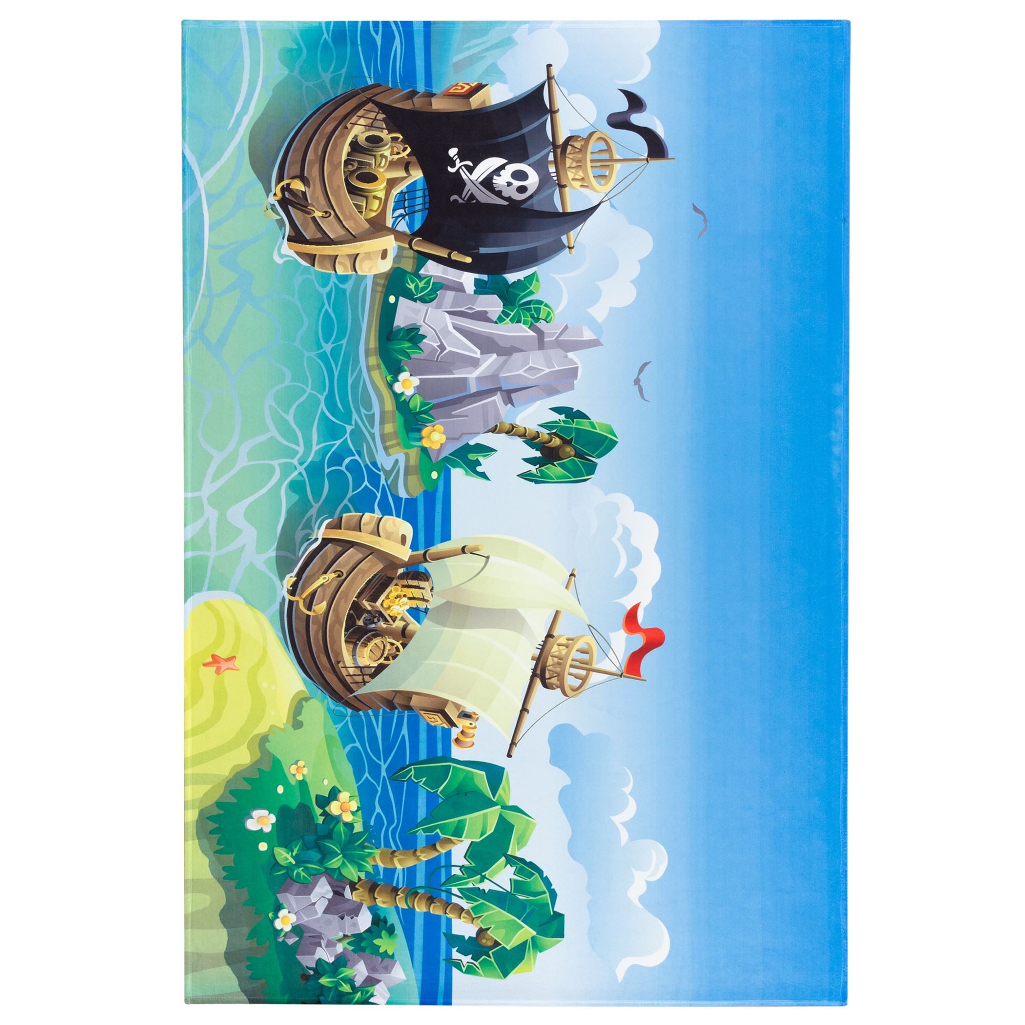 Steffensmeier Kinderteppich Sweet Dreams Piratenschiff, Rechteckig, Kinderzimmer