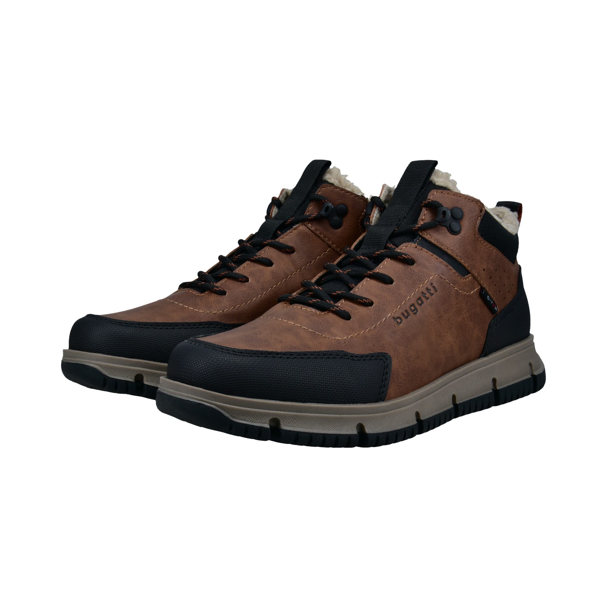 bugatti Winterboots Schnürboots, Outdoorboots mit Logoprägung und TEX-Ausstattung