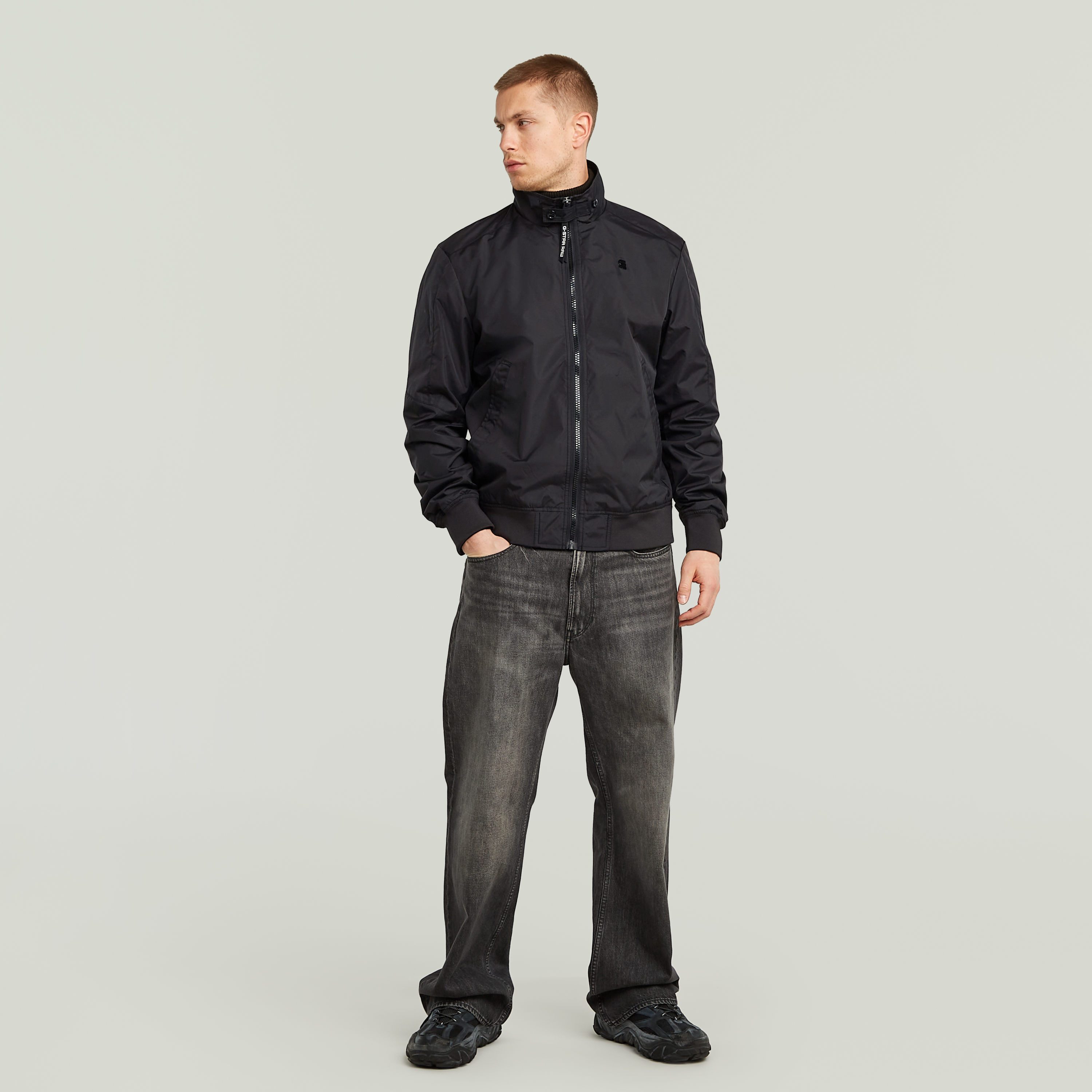 G-STAR Blouson Track Jacket Stehkragen mit Riegel