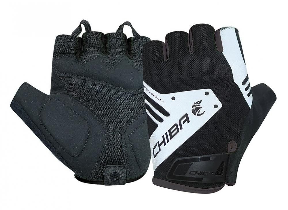Chiba Fahrradjacke Chiba Handschuhe Air Plus Reflex kurz schwarz Gr S 7