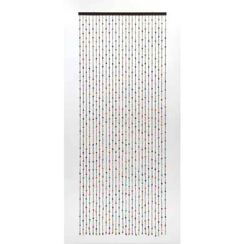 CONACORD Insektenschutz-Vorhang Conacord Decona Colorful XL Dekovorhang bunt, 90 x 230 cm, Holz - hohe Strangdichte
