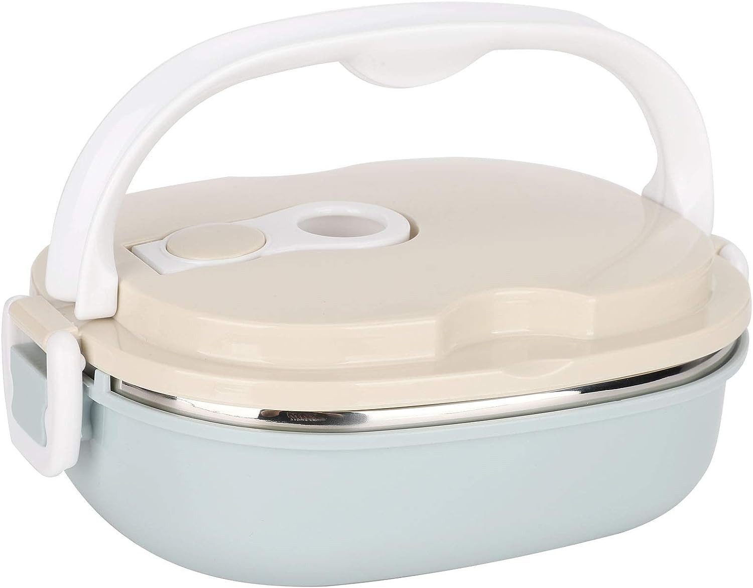 FELIXLEO Lunchbox Thermo Bento Lunchbox mit Edelstahl Wärmedämmung, Einzelschicht 800ml