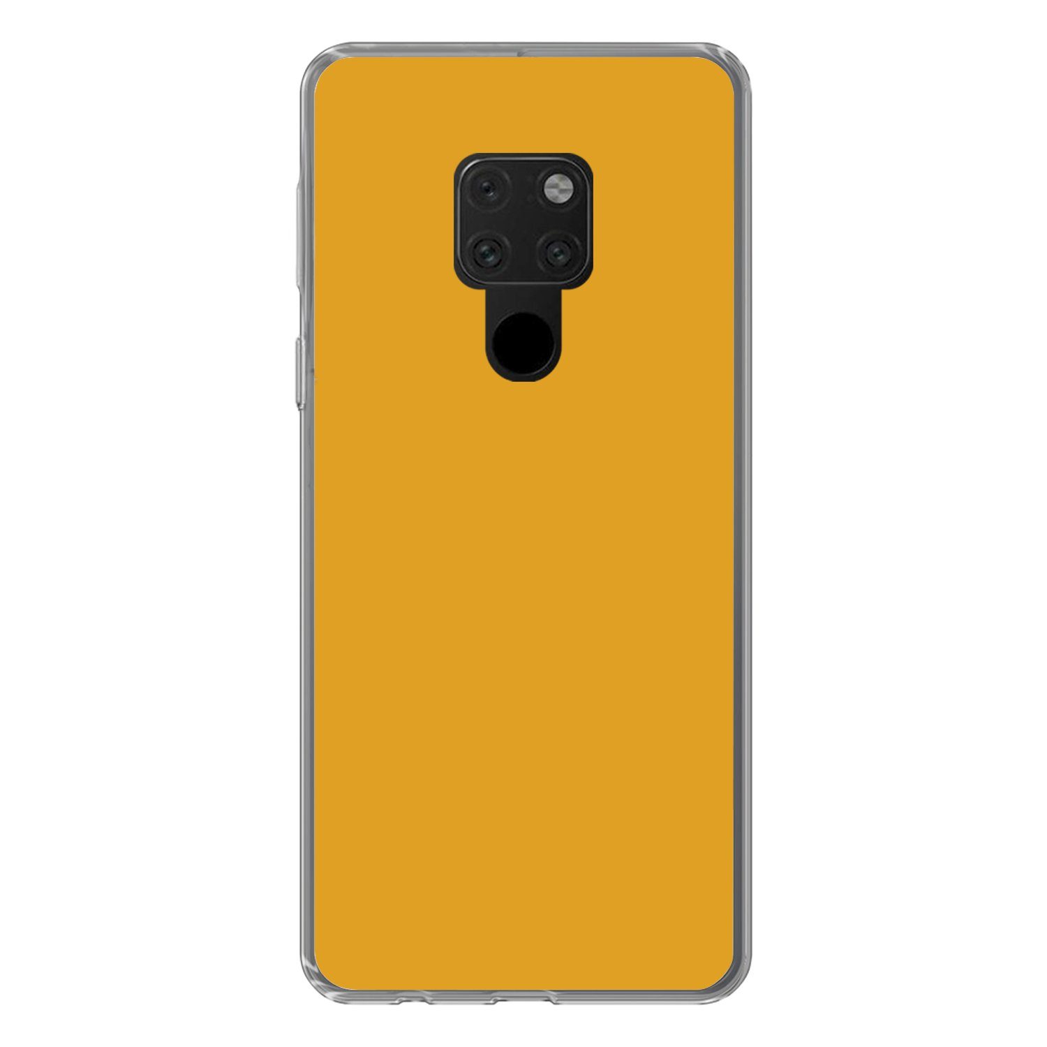 MuchoWow Handyhülle für Huawei P40 Lite Ockergelb - Herbst - Interieur, Handy Case, Silikon, Bumper Case Dünn