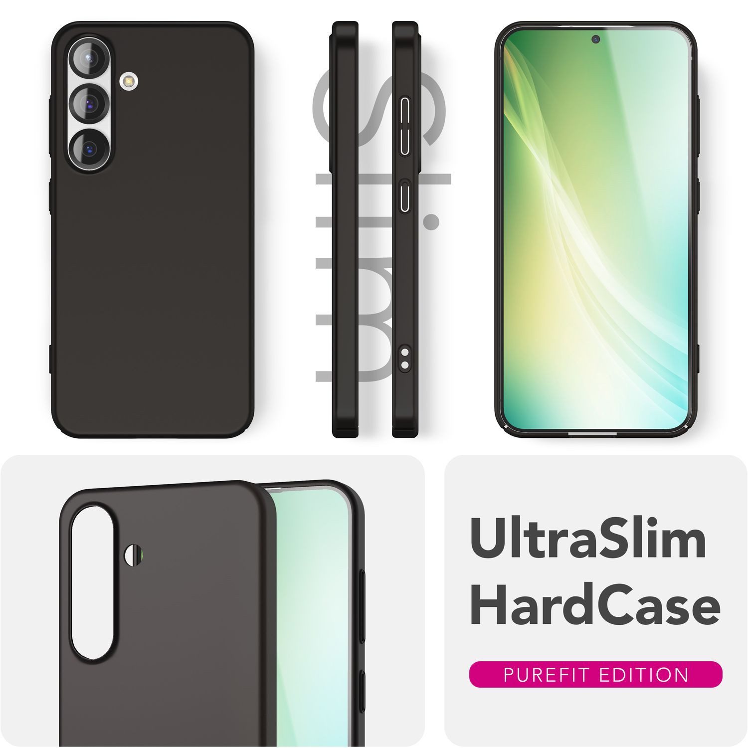 Nalia Smartphone-Hülle Samsung Galaxy S25 15,7 cm (6,2 Zoll), PureFit / Ultra Dünne 0,5mm Hülle / Matt / Anti-Fingerprint Hardcover