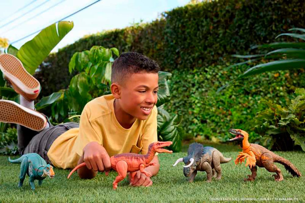 Mattel® Actionfigur Jurassic World, Rebirth, Wild Roar, Utahraptor