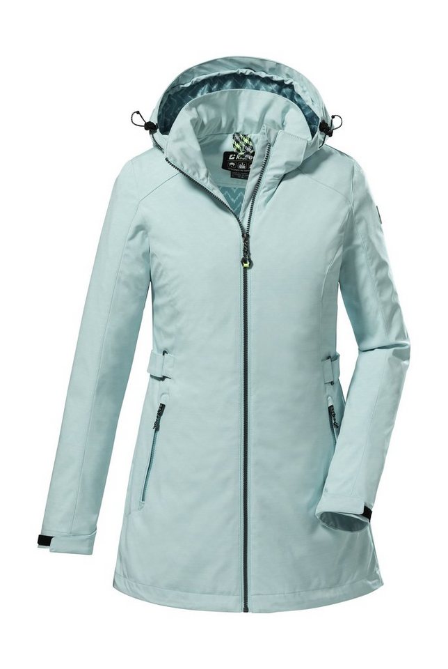 Killtec Softshelljacke KOS 104 WMN SFTSHLL PRK Wasserabweisend,  Atmungsaktiv, Kapuze abzippbar, Softshellparka, lang geschnitten, Kapuze  abzippbar