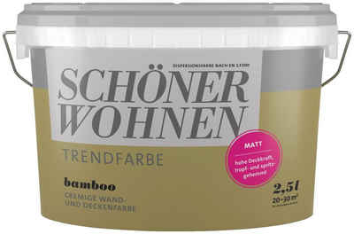 SCHÖNER WOHNEN FARBE Wand- und Deckenfarbe TRENDFARBE, hochdeckend, für Allergiker geeignet, Farbwelt Grün