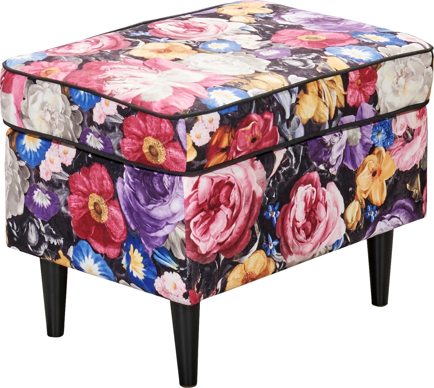 ED EXCITING DESIGN Hocker Laurel, mit Massivholzfüße günstig online kaufen