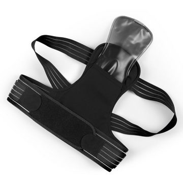 MAXXMEE Rückenbandage, Rückenkorrektor / Haltungskorrektor mit Gelpad L/XL
