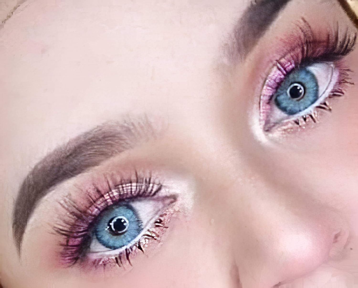 GLAMLENS Monatslinsen Stark deckende & natürliche blaue Linsen Viola Blue mit/ohne Stärke