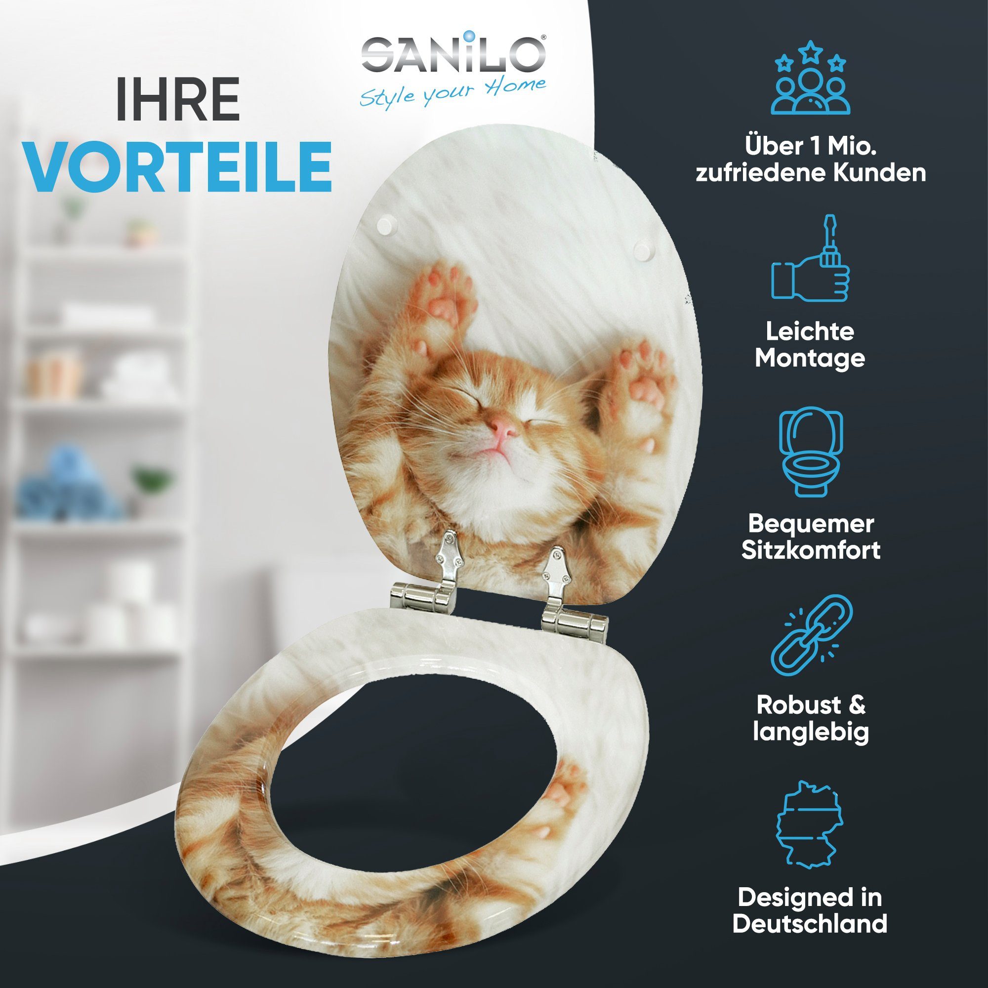 Sanilo WC-Sitz Lilly, mit Absenkautomatik, hochwertig günstig online kaufen