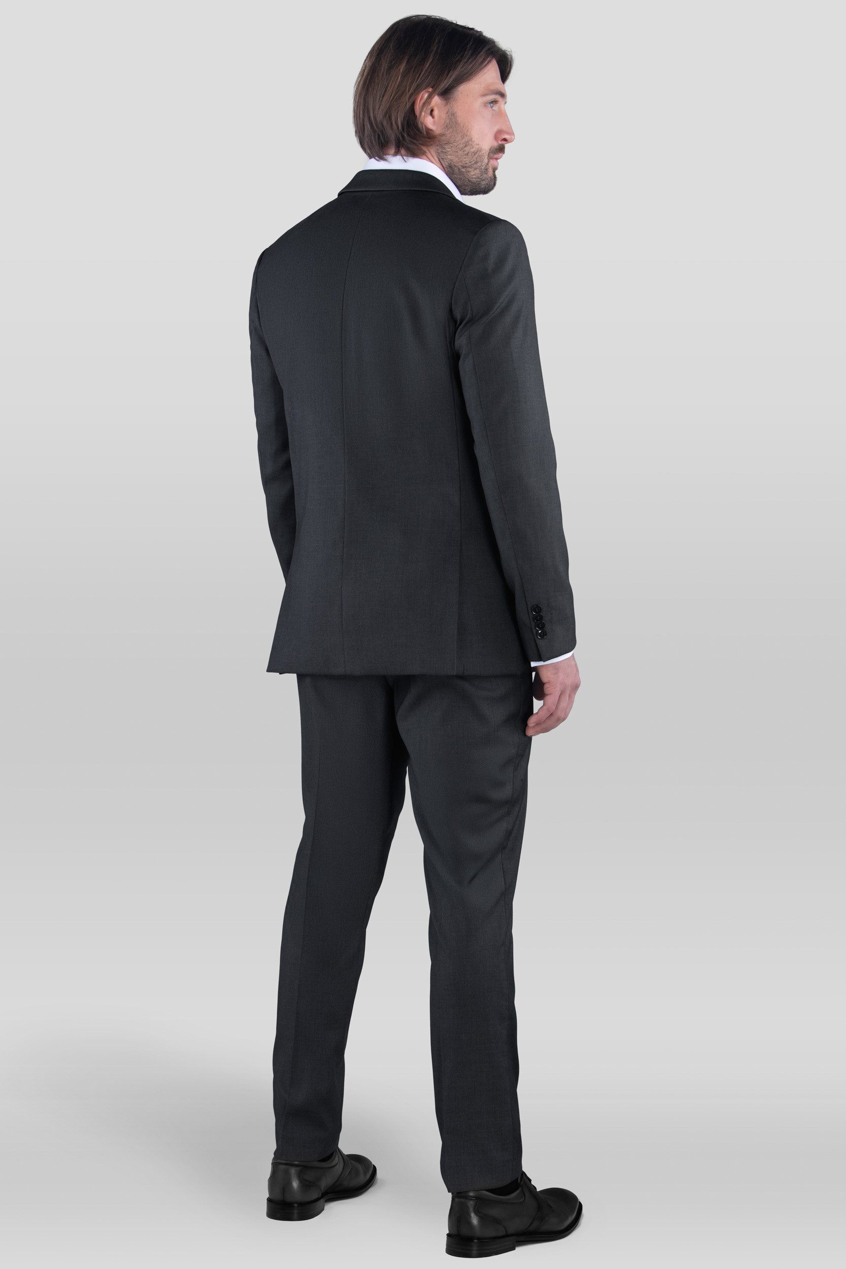 SANDER STELLAN Anzug Herren Business Anzug Slim Fit mit Kleidersack (Anzug Set, 2-tlg., Sakko und Hose) festlich, elegant, modern – Bild 3 von 5