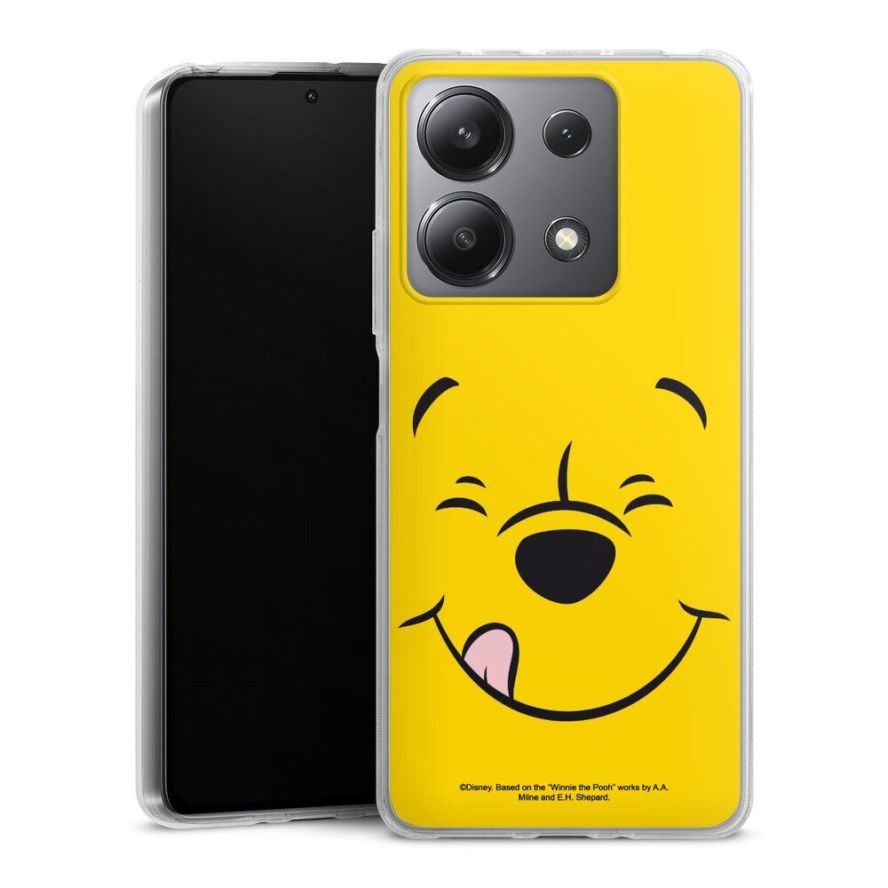 DeinDesign Handyhülle Winnie Puuh Offizielles Lizenzprodukt Disney Puuh Closeup, Xiaomi Redmi Note 13 5G Silikon Hülle Bumper Case Handy Schutzhülle