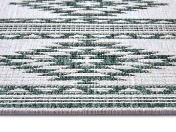 Teppich Maple, freundin Home Collection, rechteckig, Höhe: 5 mm, Flachgewebe Wendbar, Rauten Design, Pflegeleicht