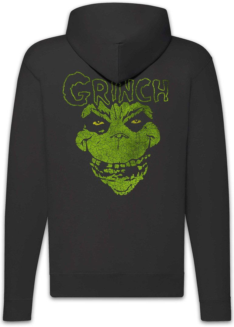 Urban Backwoods Sweatjacke Grinchfits Zipper Hoodie The Mis Curtis Fit Fits Fett Misfits Fun Head (1-tlg) Grinch Simon Donovan Bellamy