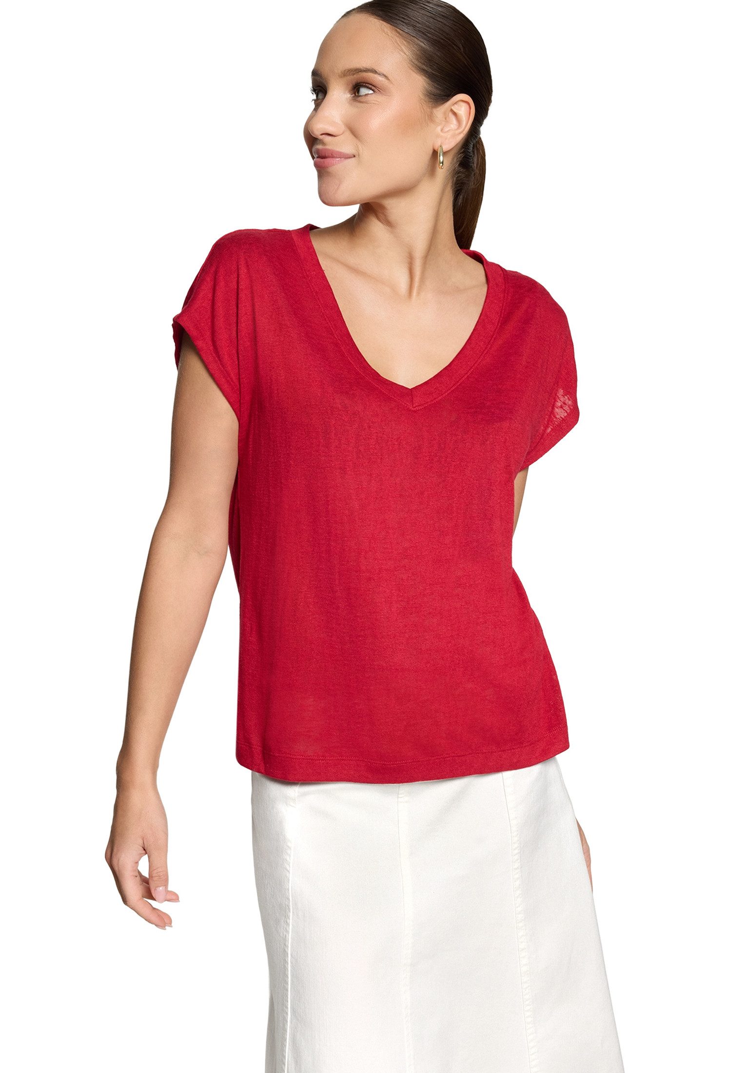 T-Shirt Damen mit V-Ausschnitt