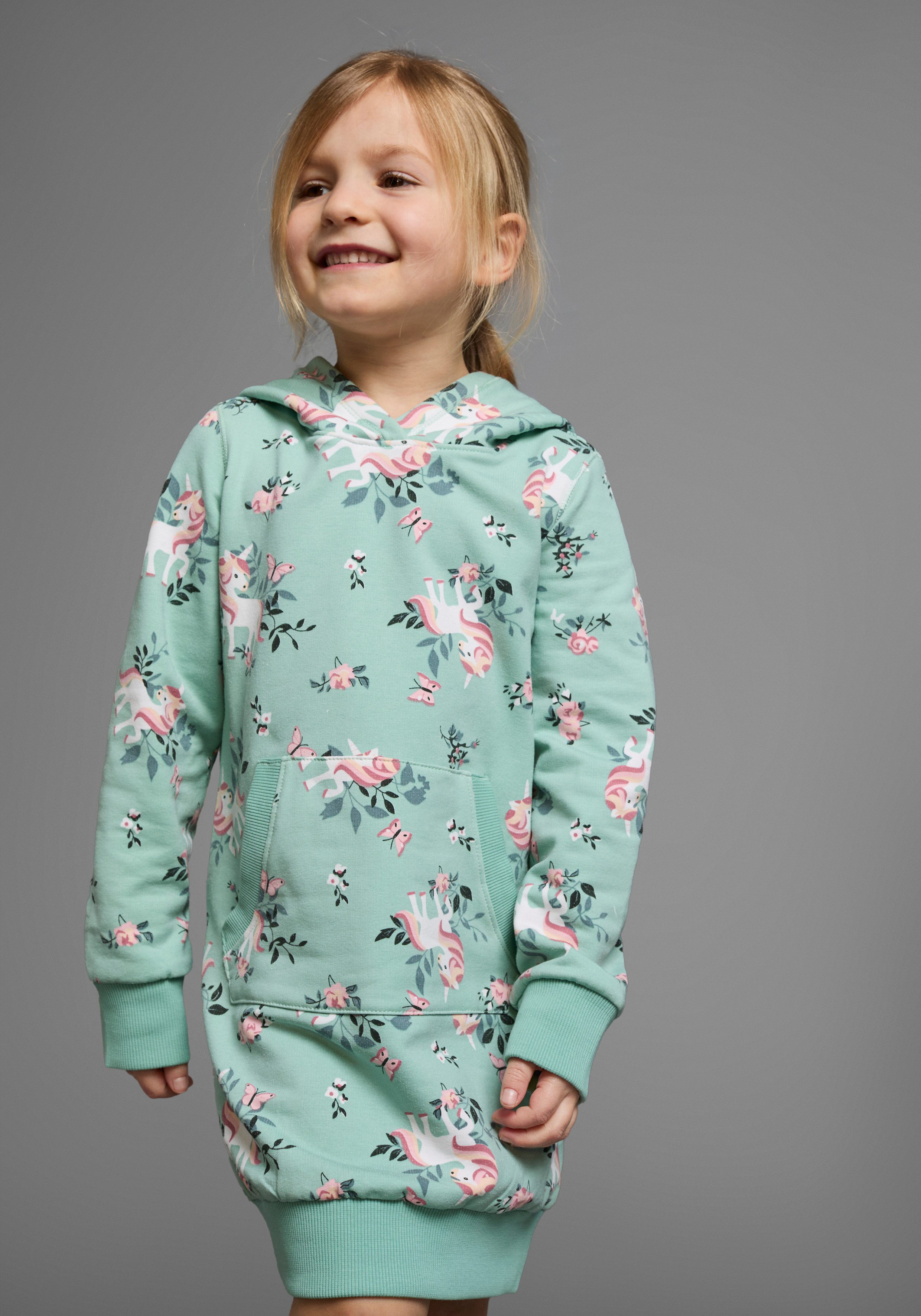 Sweatkleid Einhorn