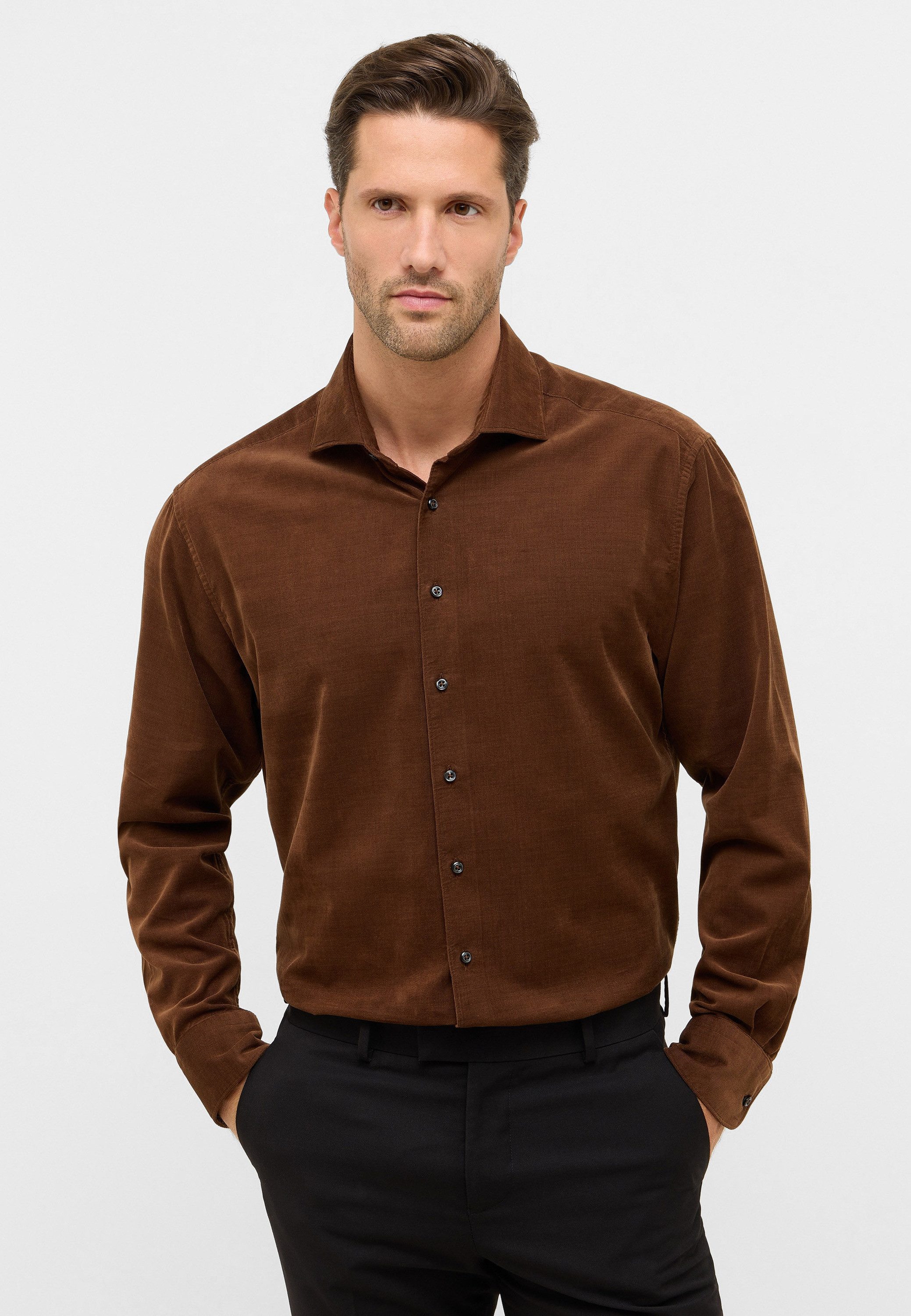 Eterna Langarmhemd MODERN FIT EASY IRON (bügelleicht) günstig online kaufen